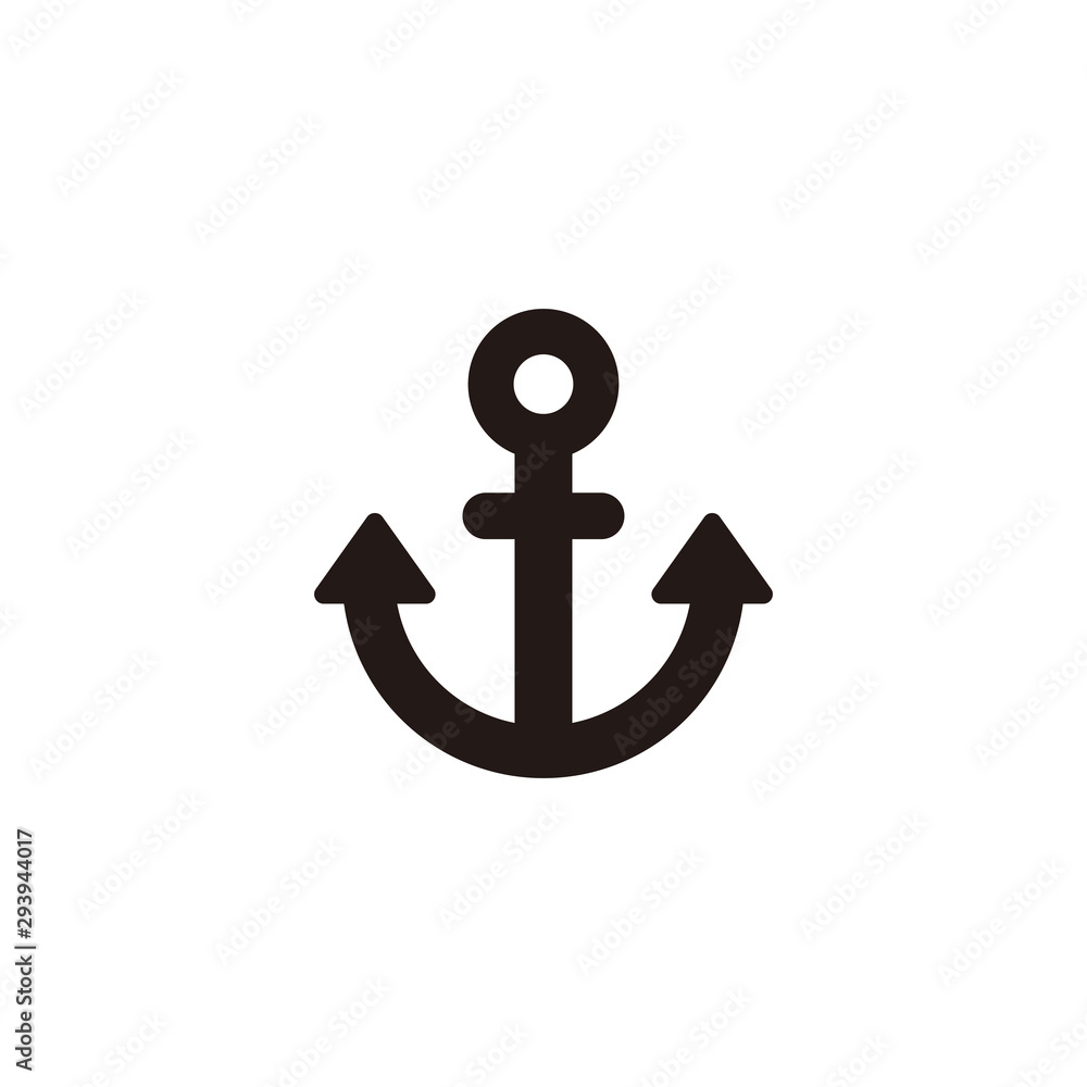 Anchor icon symbol vector