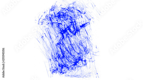 Fototapeta Naklejka Na Ścianę i Meble -  Abstract blue paint smears brush