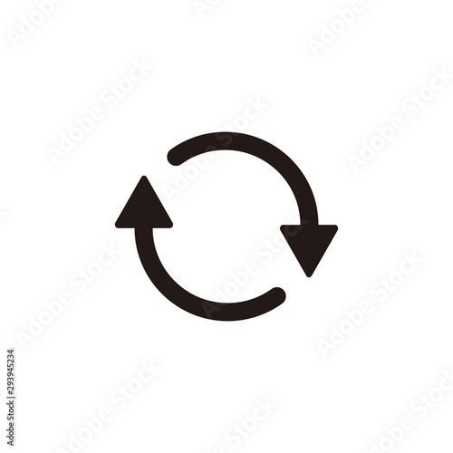Reverse arrow icon symbol vector