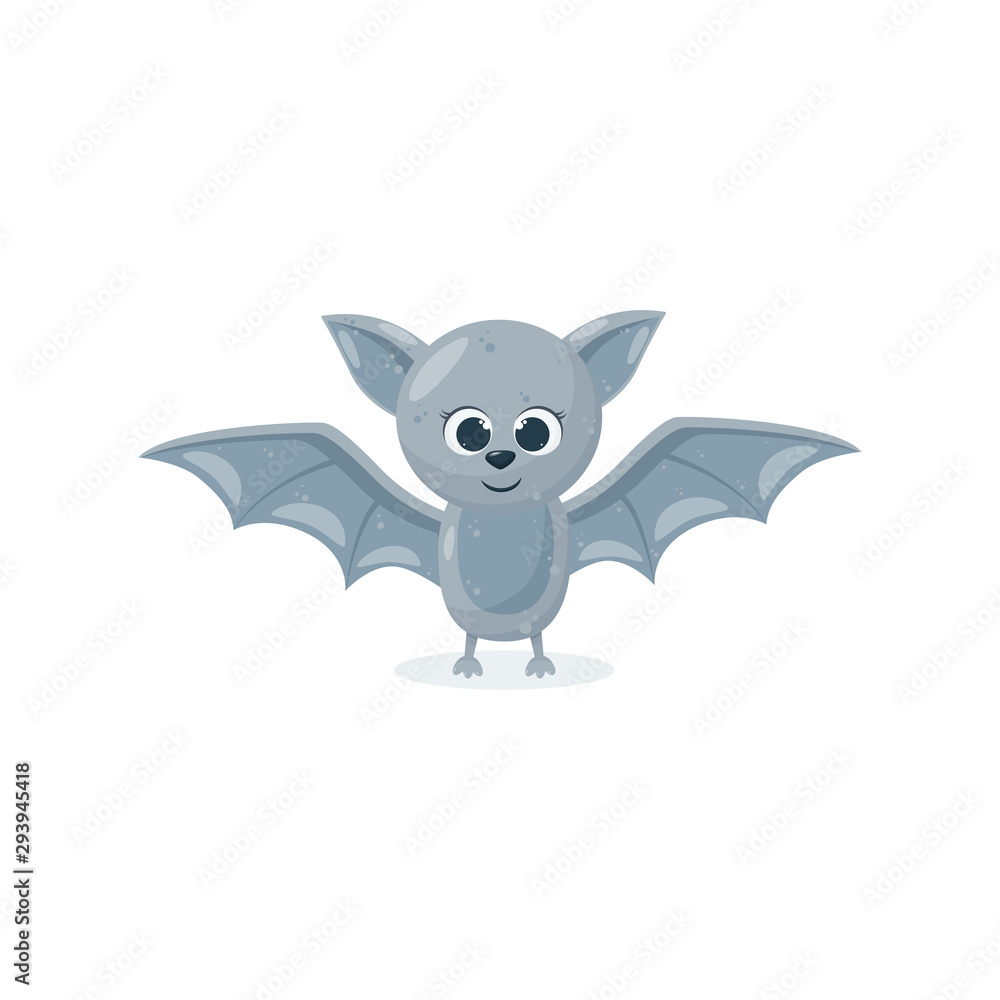 bat in cartoon style. Halloween. Vector illustration. bat in cartoon style. Halloween. Vector illustration.