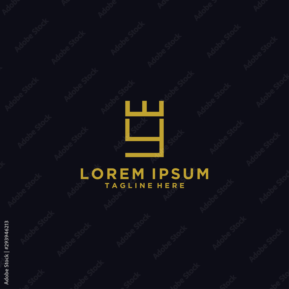 Fototapeta premium logo design inspiration for companies from the initial letters of the y logo icon. -Vector