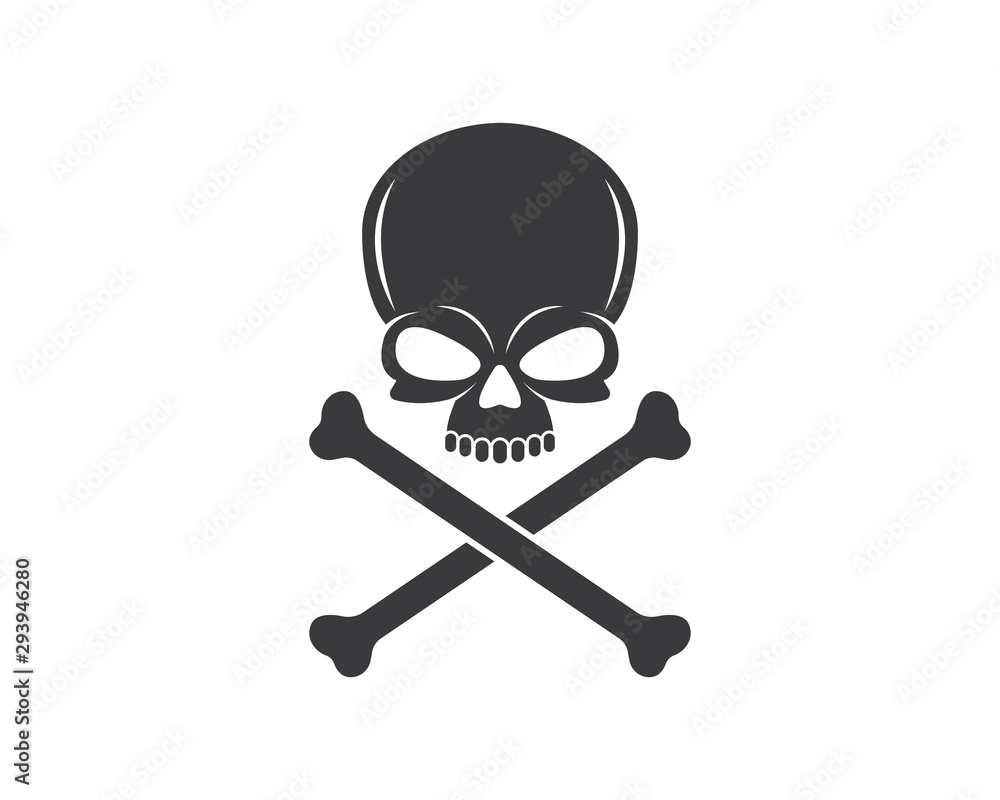 skull bone logo vector illustration skull bone logo vector illustration