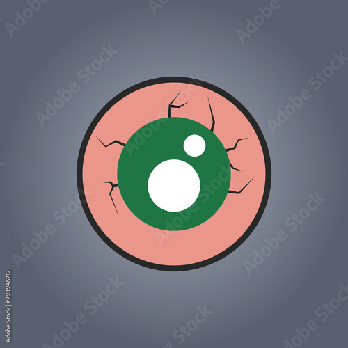 Monster eye icon. Halloween icon. EPS file icon.