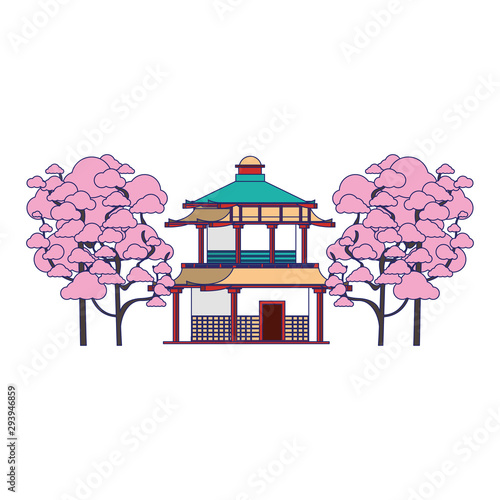 Japan landmarks design