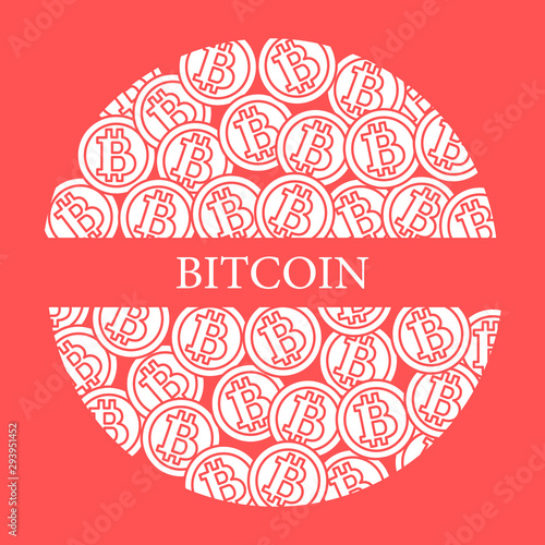 Bitcoins. Digital currency. Blockchain technology.