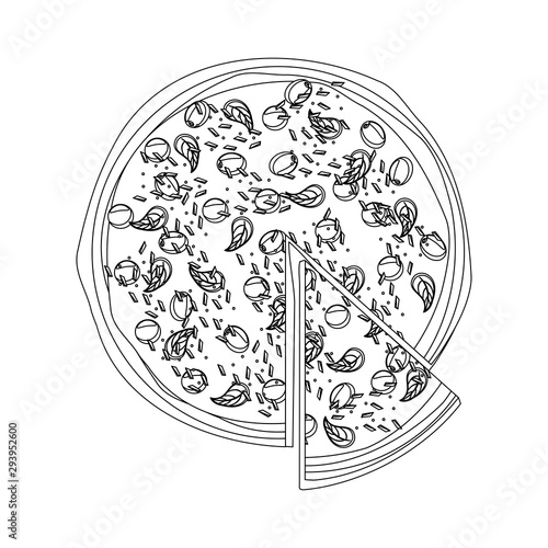 delicious italian pizza design