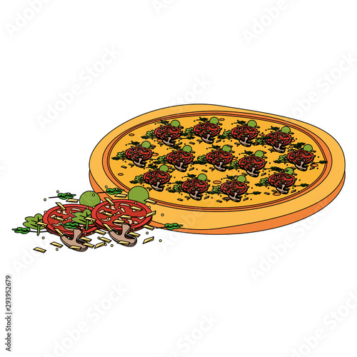 Italian pizza design