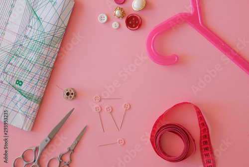 Cenital composition with sewing accessories  photo