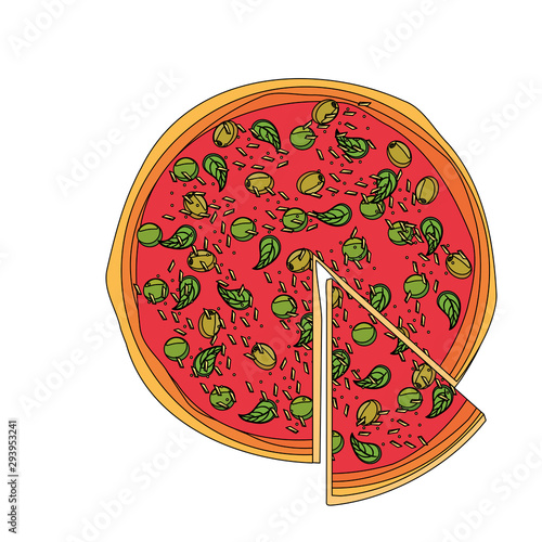 delicious italian pizza design