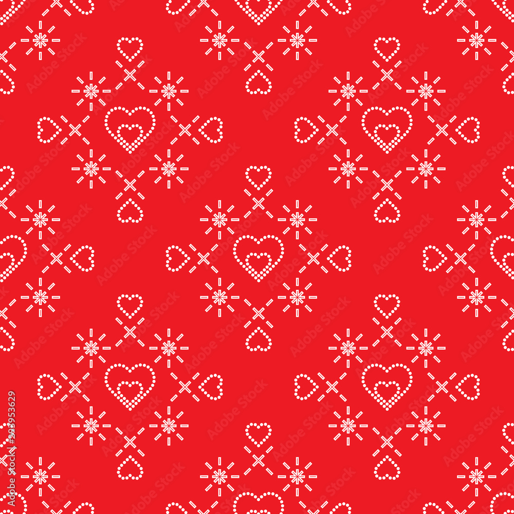 Seamless pattern with hearts. Valentine's Day Seamless pattern with hearts. Valentine's Day