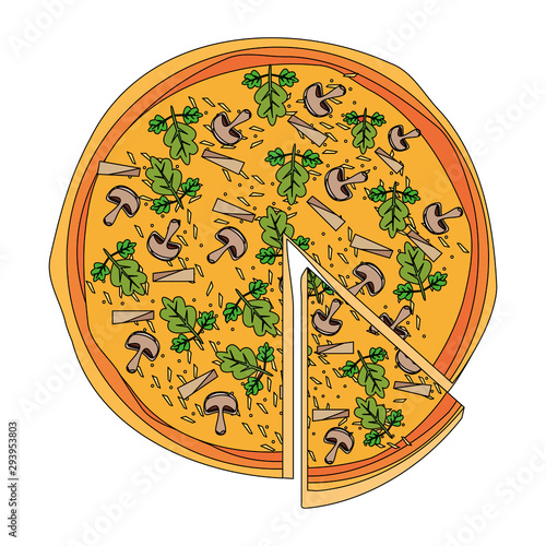 delicious italian pizza design