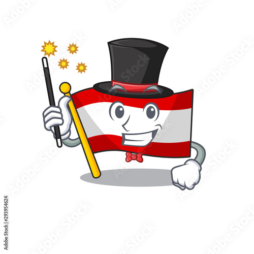 Magician flags austria are stored cartoon drawer