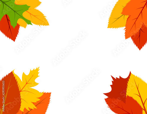 multicolor, autumn, background, leaves expand icon on white background