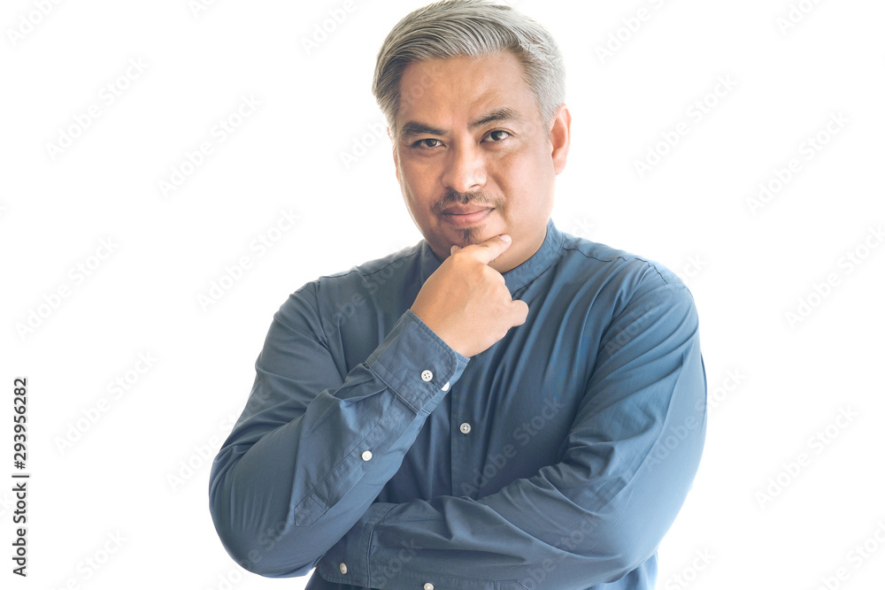 Asian Business Man Portrait on White Background Asian Business Man Portrait on White Background