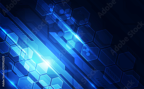 Abstract futuristic digital technology background. Illustration Vector