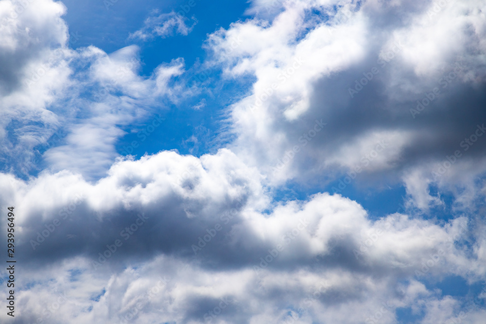 Summer sky with cumulus clouds Summer sky with cumulus clouds