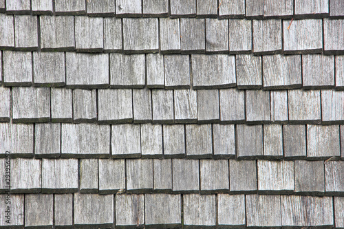 wood roof tiles texture background top view