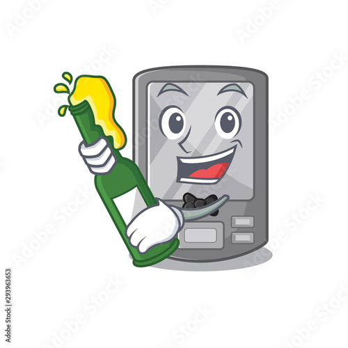 With beer personal digital toy assistant character shape