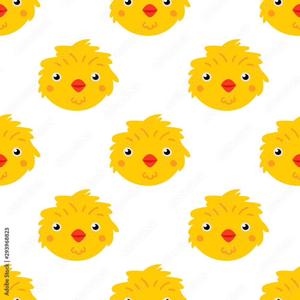 Fototapeta premium Chick seamless vector pattern