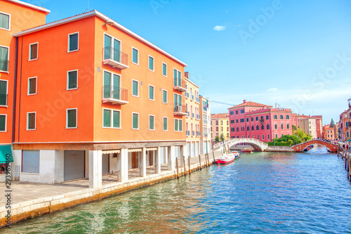 view of Venice city in the summer day 