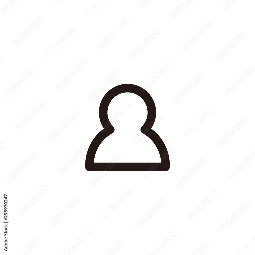 User account icon symbol vector User account icon symbol vector