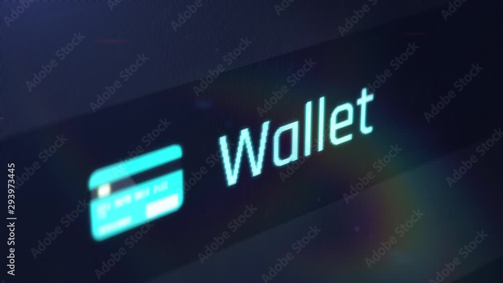 Online wallet, accessing bank account online, financials, mobile banking. Computer screen close-up Online wallet, accessing bank account online, financials, mobile banking. Computer screen close-up