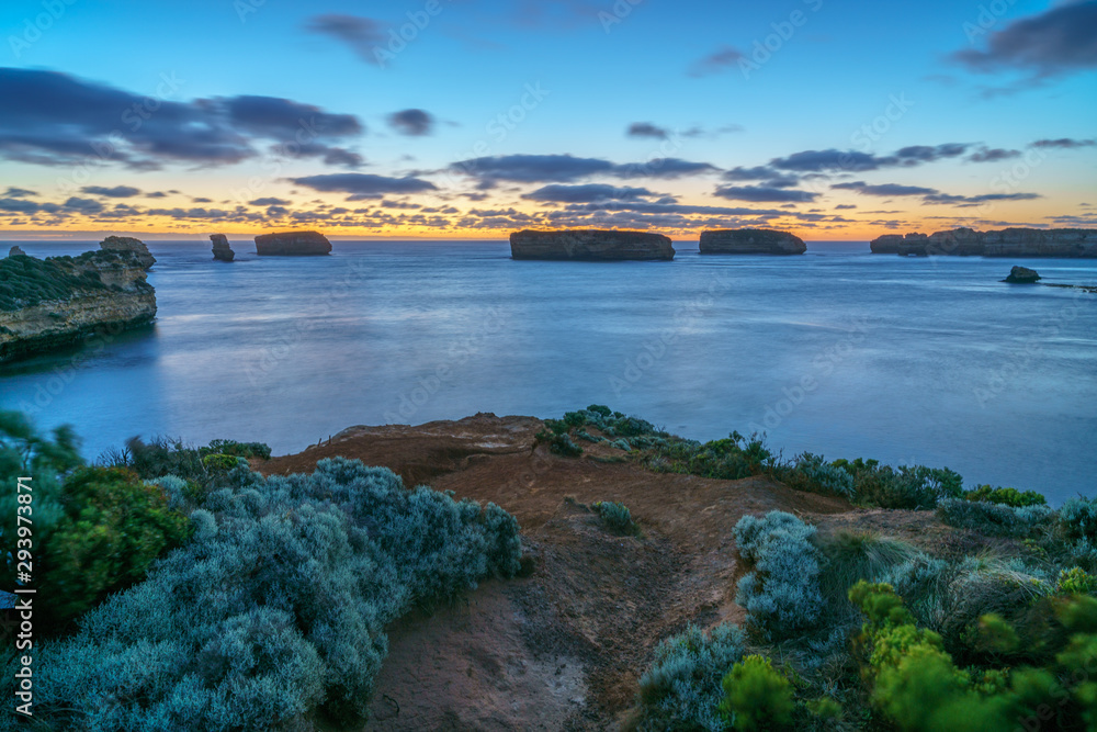 bay of islands after sunset at blue hour, great ocean road, australia 23