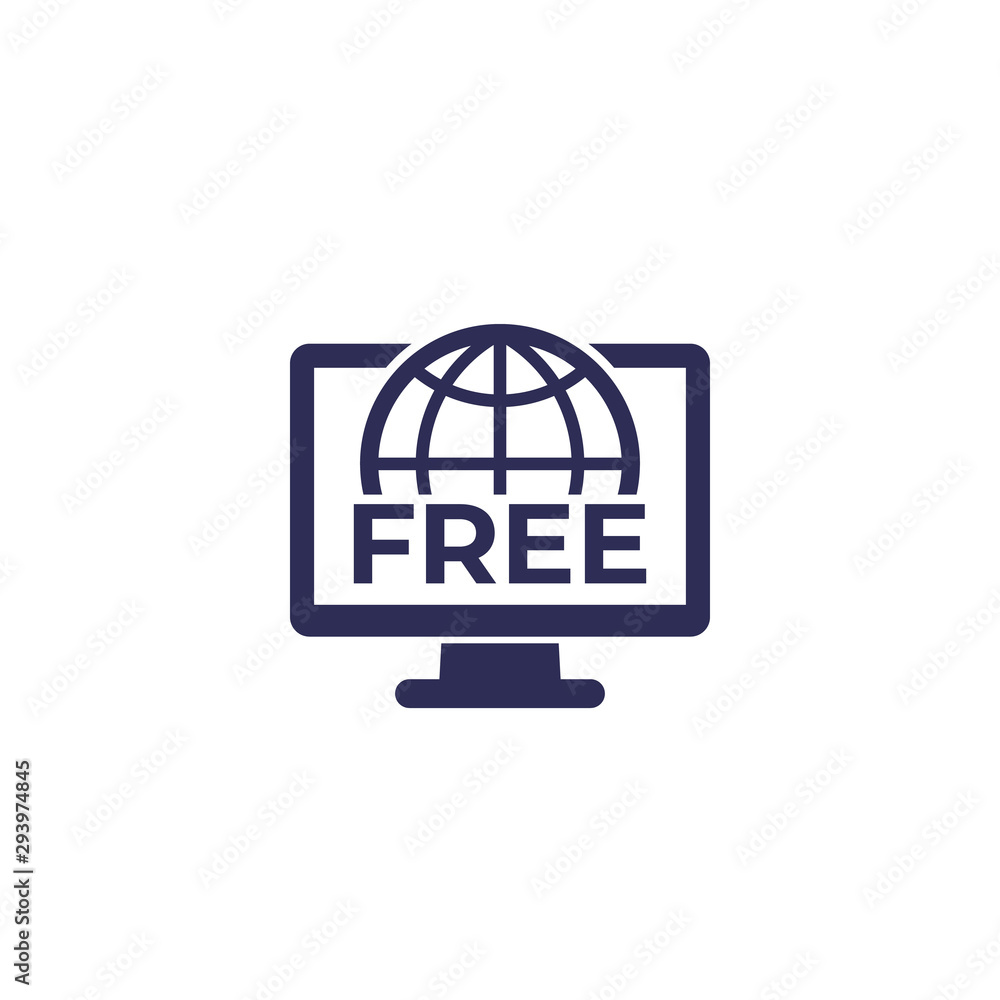 free web access vector icon