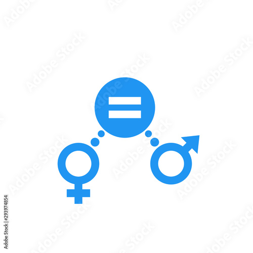 gender equity icon, vector sign