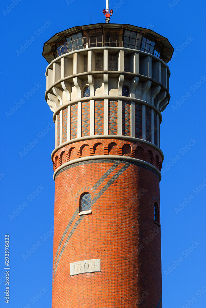 Close up on a lookout tower