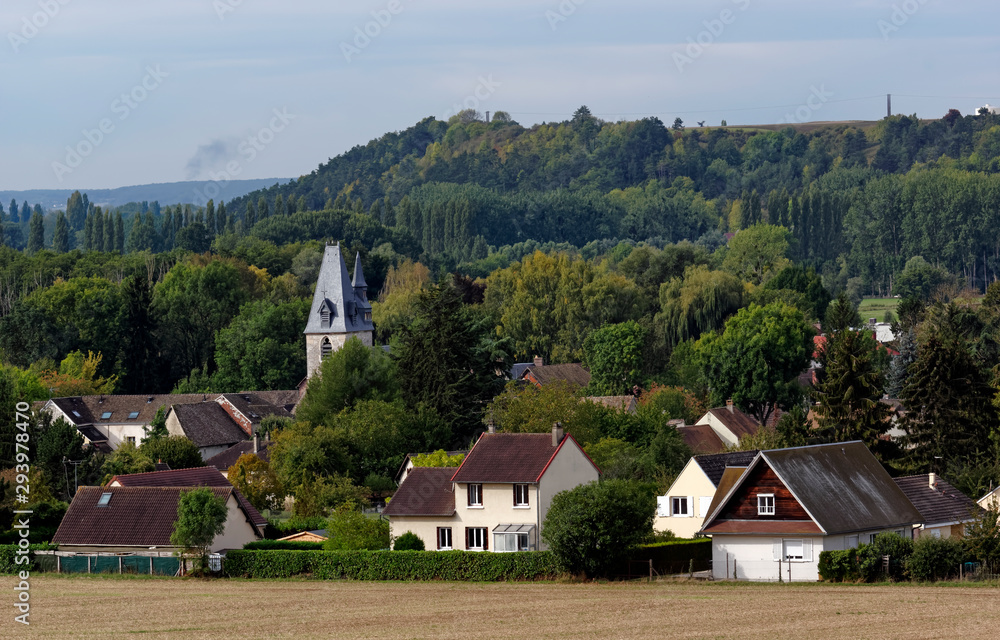 La Chaussée d'Ivry village in Normandy