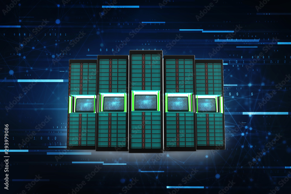 3d rendering Database storage data base 3d rendering Database storage data base