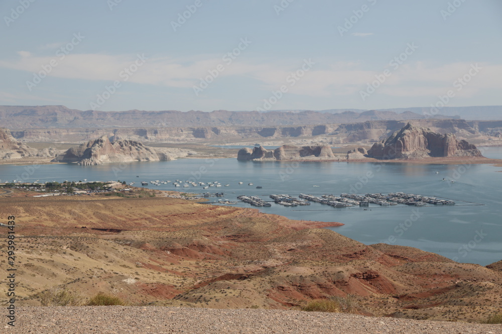   lake powell in national  park the beauty of  nature