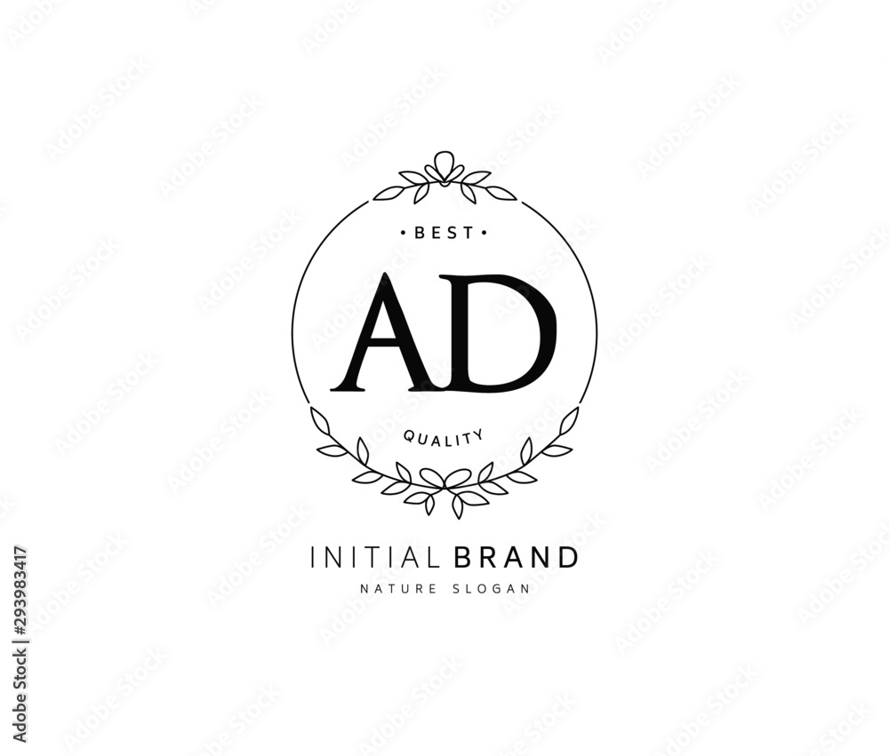 A D AD Beauty vector initial logo, handwriting logo of initial signature, wedding, fashion, jewerly, boutique, floral and botanical with creative template for any company or business. A D AD Beauty vector initial logo, handwriting logo of initial signature, wedding, fashion, jewerly, boutique, floral and botanical with creative template for any company or business.