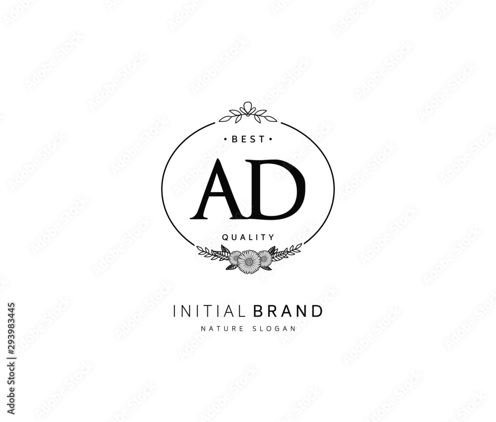 A D AD Beauty vector initial logo, handwriting logo of initial signature, wedding, fashion, jewerly, boutique, floral and botanical with creative template for any company or business. A D AD Beauty vector initial logo, handwriting logo of initial signature, wedding, fashion, jewerly, boutique, floral and botanical with creative template for any company or business.