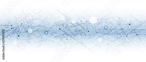Technology data background, idea of global business solution