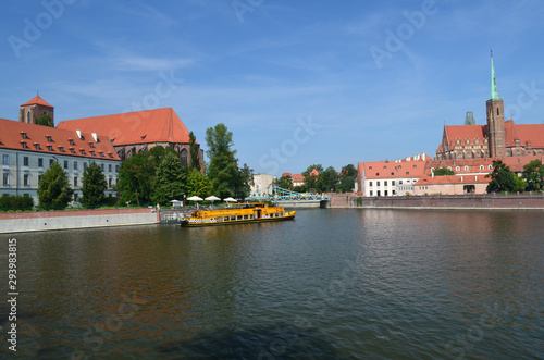 Odra we Wrocławiu latem/The Oder in Wroclaw in summer, Lower Silesia, Poland