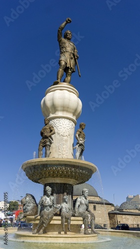 monuments of macedonian capitol skopje