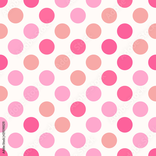 Wallpaper Mural Pastel polka dot seamless, pattern background, vector. Torontodigital.ca