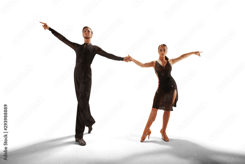 Ballroom dancing isolated on white. Ballroom dancing isolated on white.