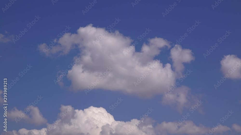 Cloudscape background, white clouds on the blue sky, timelapse Cloudscape background, white clouds on the blue sky, timelapse