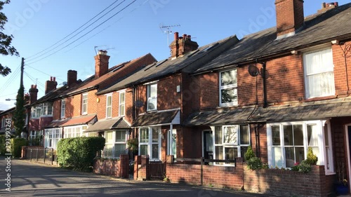 Modern terrace houses in England