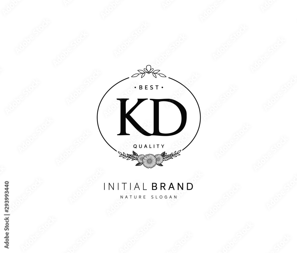K D KD Beauty vector initial logo, handwriting logo of initial signature, wedding, fashion, jewerly, boutique, floral and botanical with creative template for any company or business. K D KD Beauty vector initial logo, handwriting logo of initial signature, wedding, fashion, jewerly, boutique, floral and botanical with creative template for any company or business.