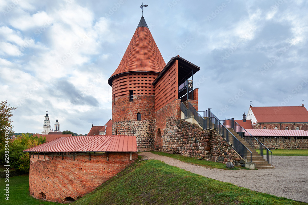 Historic Gothic Kaunas Castle.