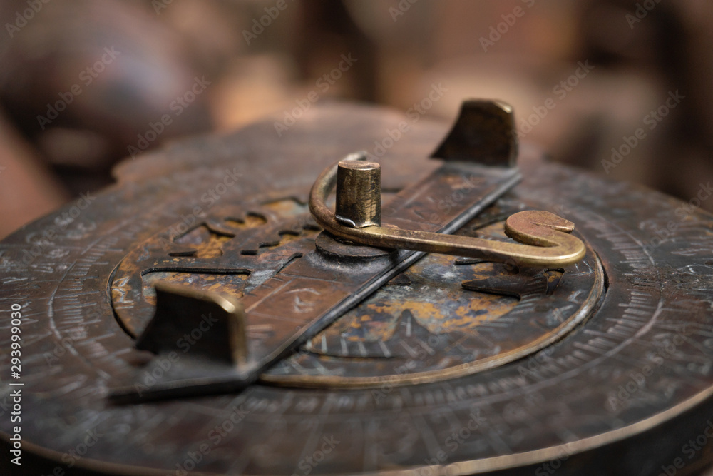 Astrolabe - an ancient compass tool made by desert Berber people in Maghreb Astrolabe - an ancient compass tool made by desert Berber people in Maghreb