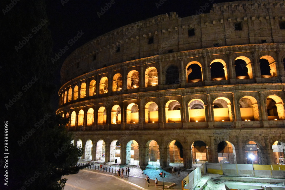 colosseum at night