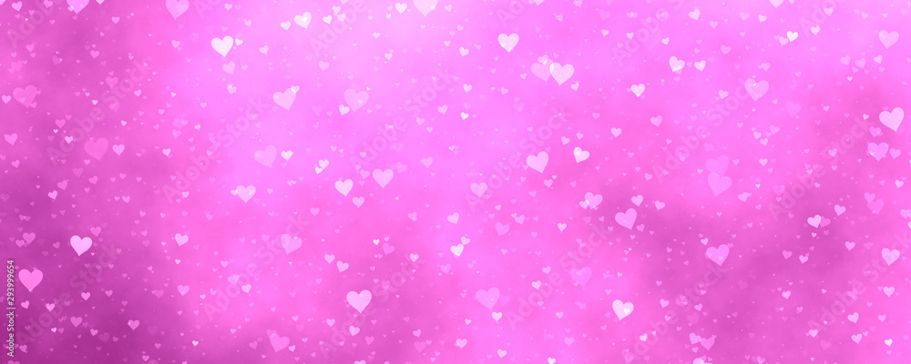 Pink love rain background