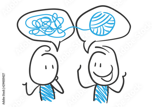 Stickman Blue: Success, Positive, Order. (Nr. 97)	