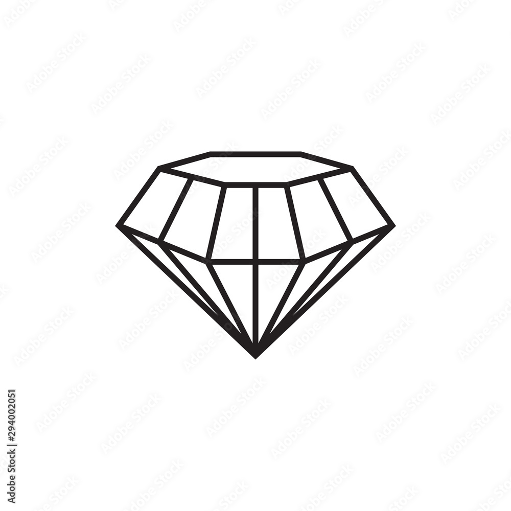 Diamond precious gem graphic deisgn template vector Diamond precious gem graphic deisgn template vector