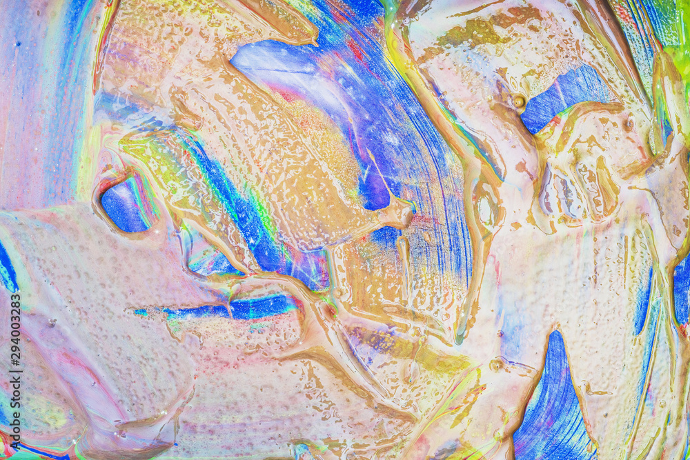 Abstract artwork- marbled effect. Pigment water background. Liq Abstract artwork- marbled effect. Pigment water background. Liq